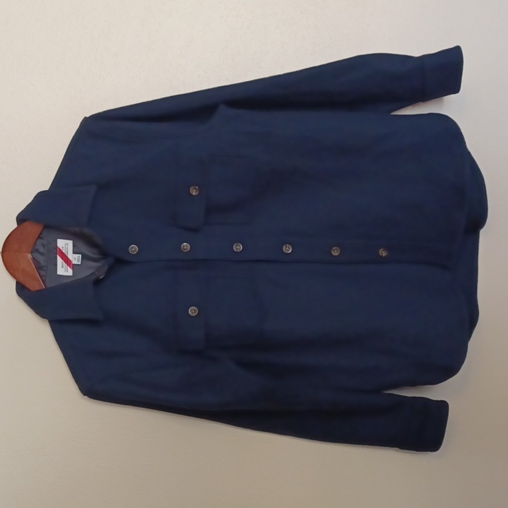 Best Made Co Shirt Jacket Shacket Overshirt SZ XS/S Navy Wool